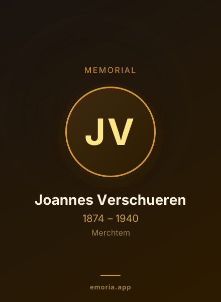 Memorial portrait of Joannes Verschueren
