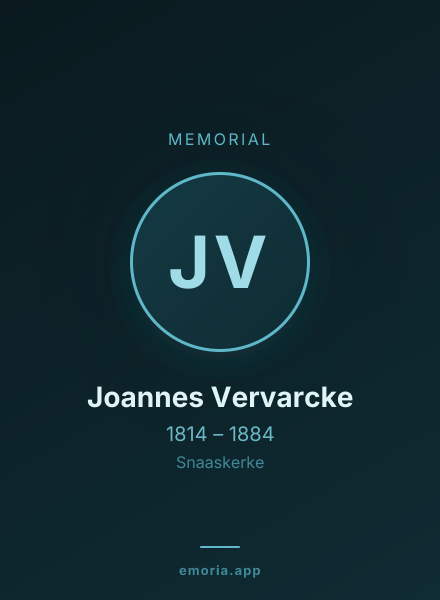 Memorial portrait of Joannes Vervarcke