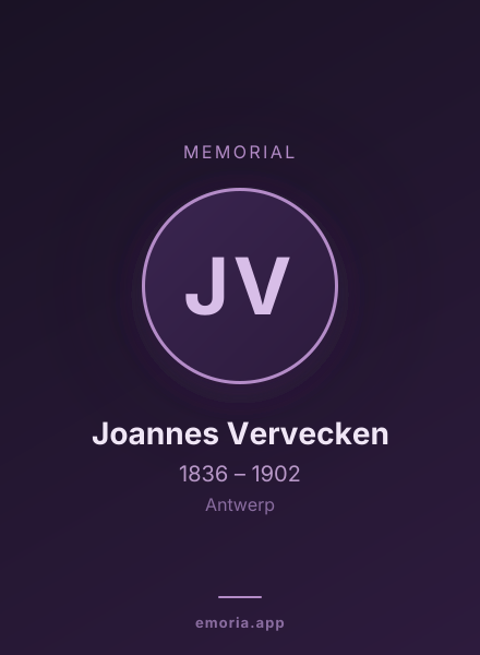 Memorial portrait of Joannes Vervecken