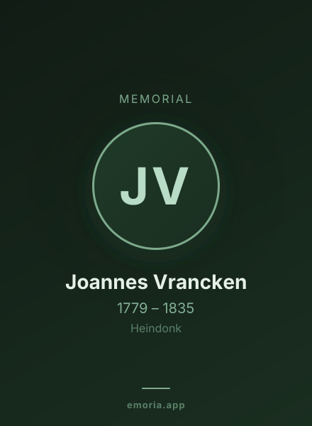Memorial portrait of Joannes Vrancken