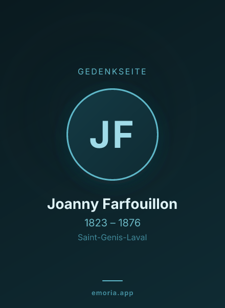 Gedenkportrait von Joanny Farfouillon