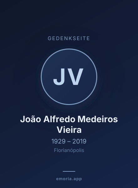 Gedenkportrait von João Alfredo Medeiros Vieira