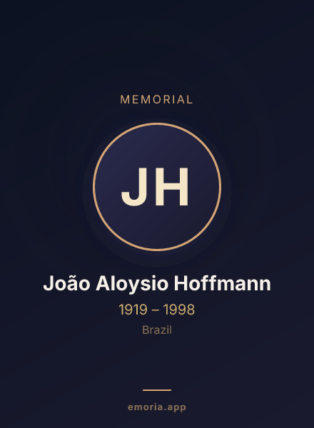 Memorial portrait of João Aloysio Hoffmann