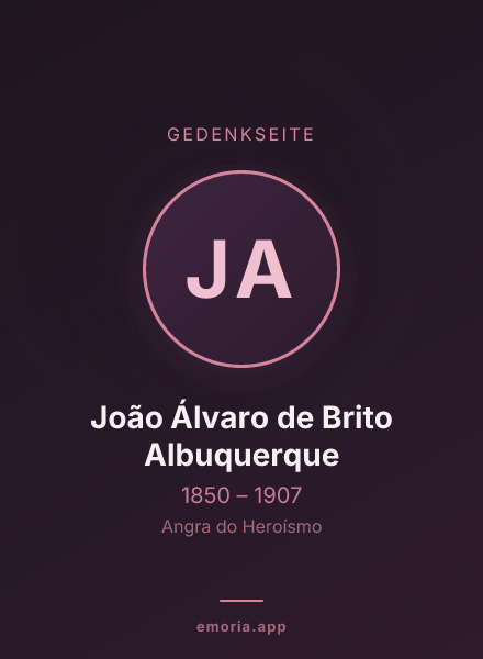 Gedenkportrait von João Álvaro de Brito Albuquerque