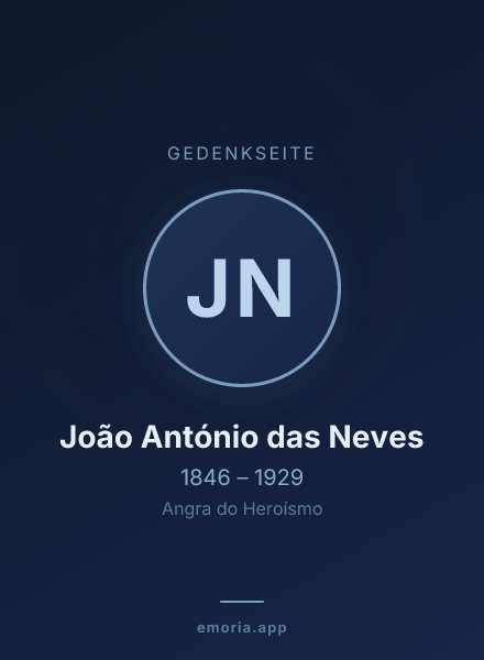 Gedenkportrait von João António das Neves