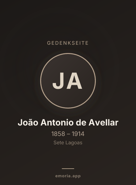 Gedenkportrait von João Antonio de Avellar