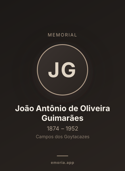 Memorial portrait of João Antônio de Oliveira Guimarães