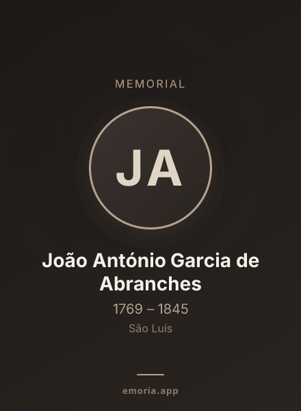Memorial portrait of João António Garcia de Abranches