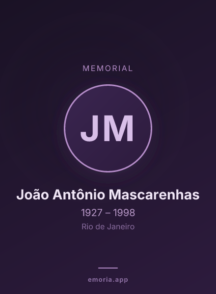 Memorial portrait of João Antônio Mascarenhas