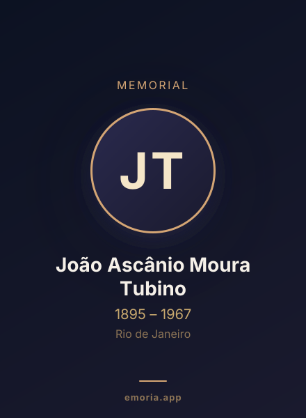 Memorial portrait of João Ascânio Moura Tubino