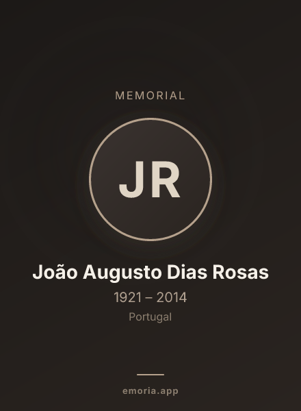 Memorial portrait of João Augusto Dias Rosas