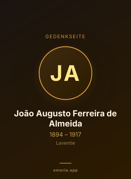 Gedenkportrait von João Augusto Ferreira de Almeida