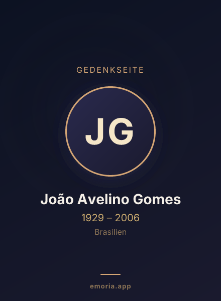 Gedenkportrait von João Avelino Gomes