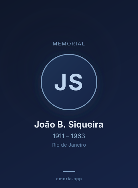 Memorial portrait of João B. Siqueira