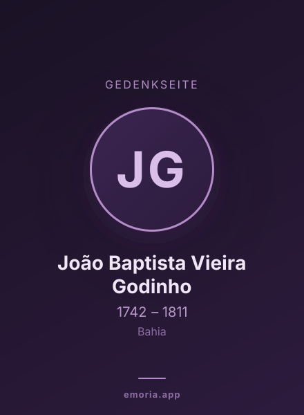 Gedenkportrait von João Baptista Vieira Godinho