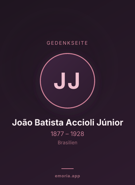Gedenkportrait von João Batista Accioli Júnior