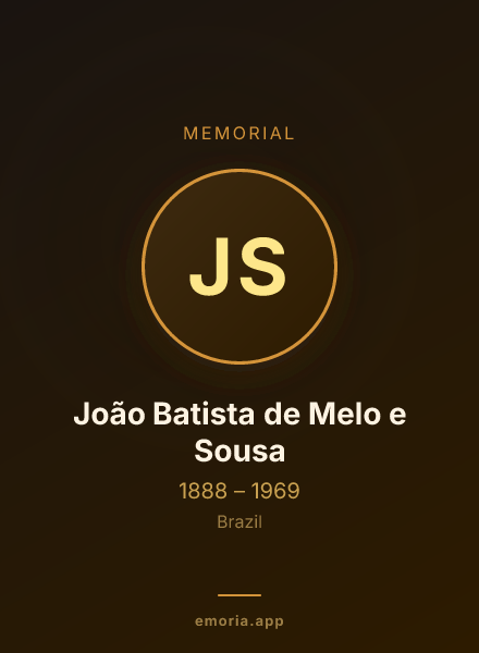 Memorial portrait of João Batista de Melo e Sousa