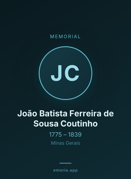 Memorial portrait of João Batista Ferreira de Sousa Coutinho