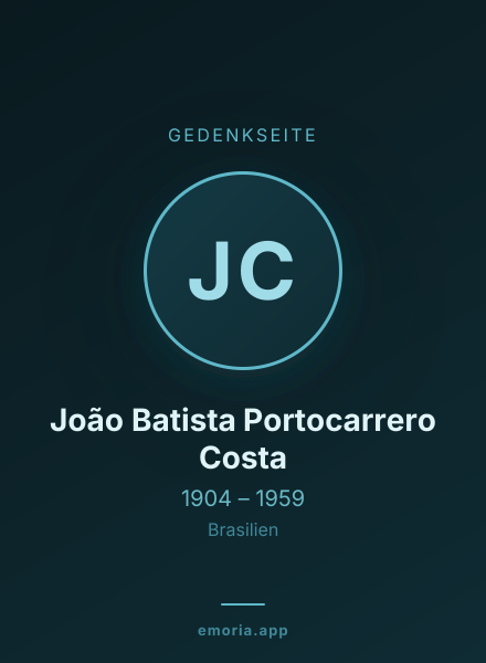 Gedenkportrait von João Batista Portocarrero Costa