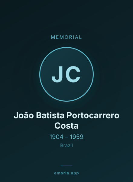 Memorial portrait of João Batista Portocarrero Costa