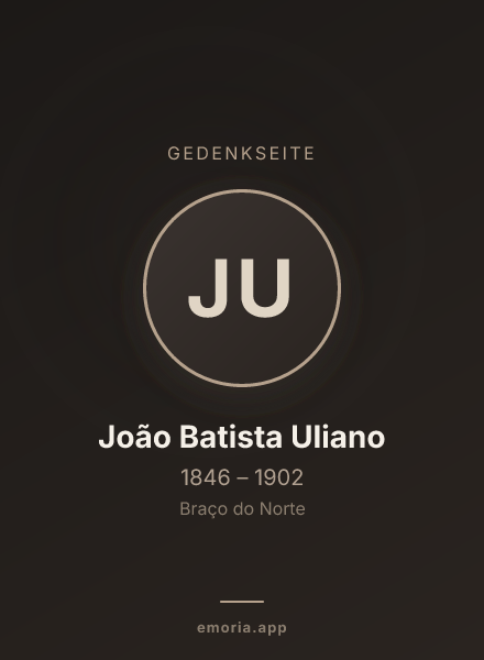 Gedenkportrait von João Batista Uliano