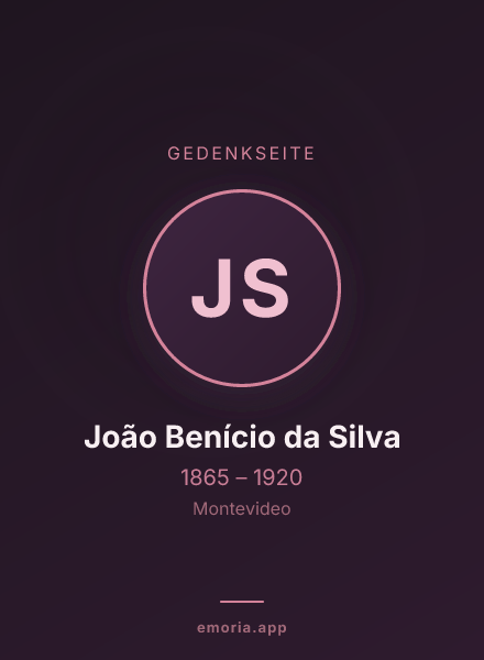 Gedenkportrait von João Benício da Silva