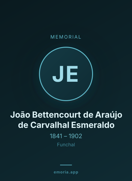 Memorial portrait of João Bettencourt de Araújo de Carvalhal Esmeraldo