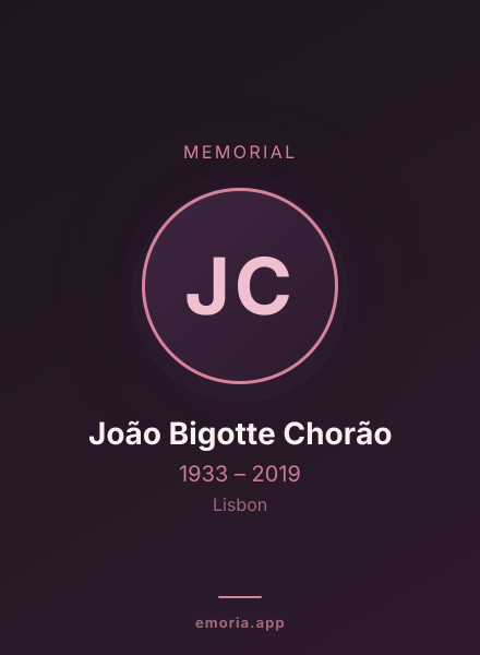 Memorial portrait of João Bigotte Chorão