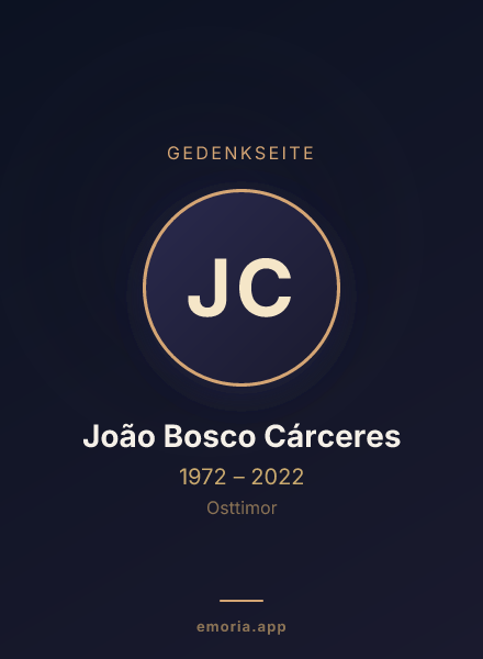 Gedenkportrait von João Bosco Cárceres
