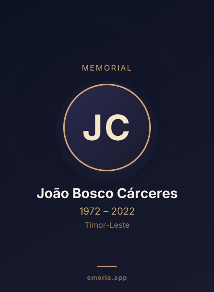 Memorial portrait of João Bosco Cárceres