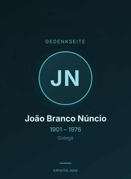 Gedenkportrait von João Branco Núncio