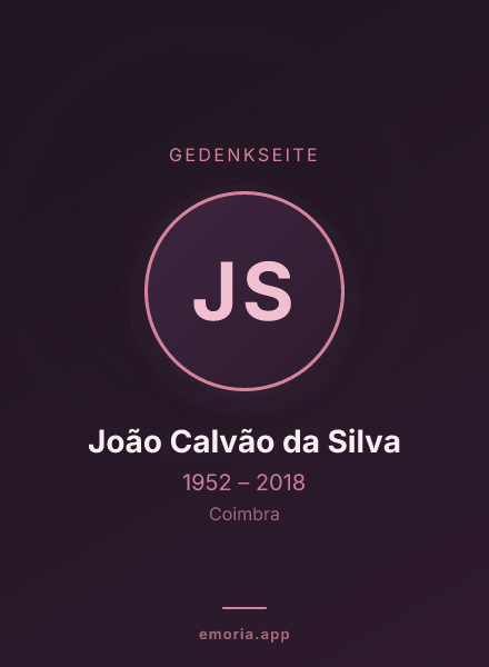 Gedenkportrait von João Calvão da Silva