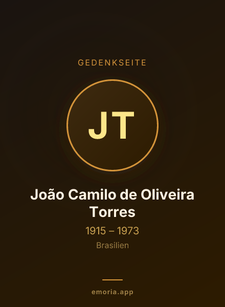Gedenkportrait von João Camilo de Oliveira Torres