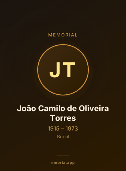 Memorial portrait of João Camilo de Oliveira Torres