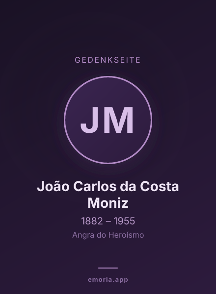Gedenkportrait von João Carlos da Costa Moniz