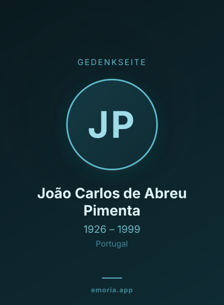 Gedenkportrait von João Carlos de Abreu Pimenta