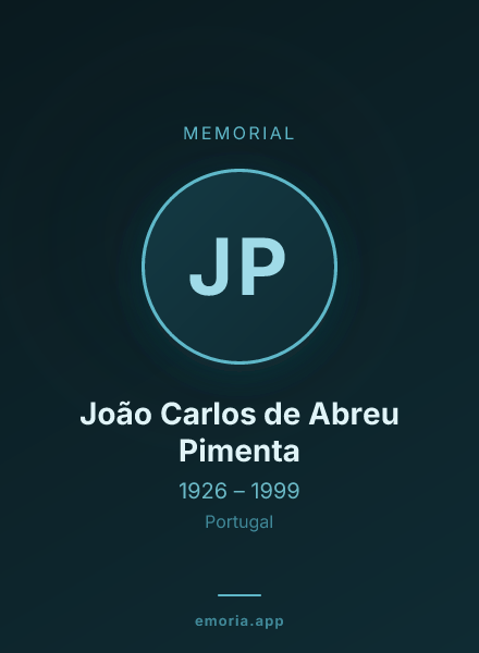 Memorial portrait of João Carlos de Abreu Pimenta