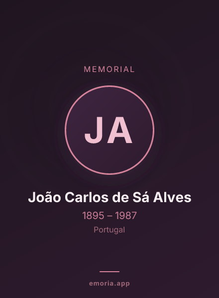 Memorial portrait of João Carlos de Sá Alves