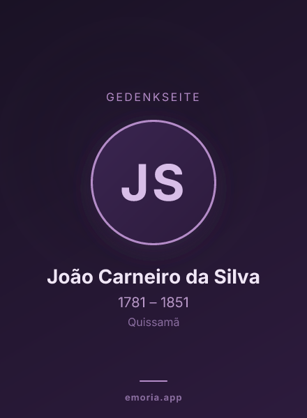 Gedenkportrait von João Carneiro da Silva
