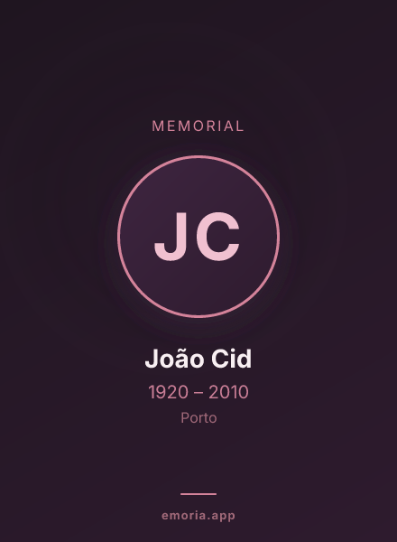 Memorial portrait of João Cid