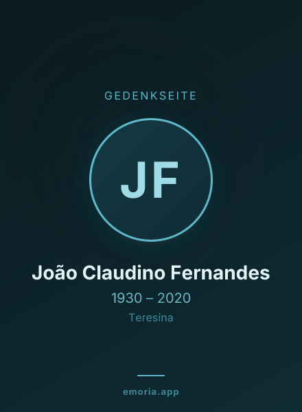Gedenkportrait von João Claudino Fernandes