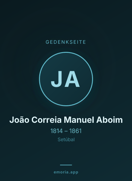 Gedenkportrait von João Correia Manuel Aboim