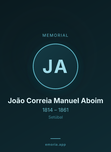 Memorial portrait of João Correia Manuel Aboim