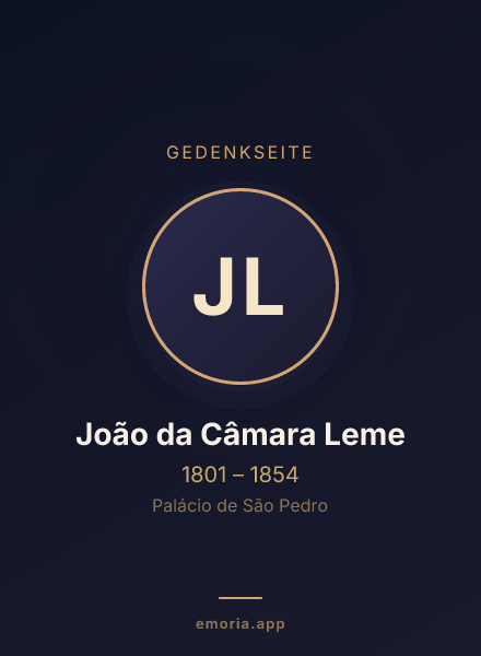 Gedenkportrait von João da Câmara Leme