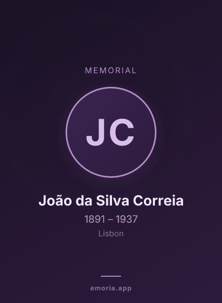 Memorial portrait of João da Silva Correia