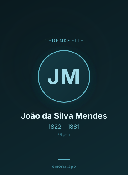 Gedenkportrait von João da Silva Mendes