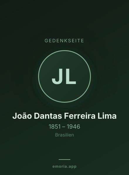 Gedenkportrait von João Dantas Ferreira Lima