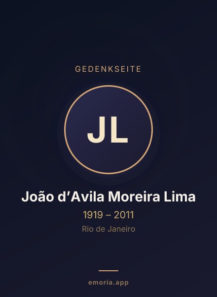Gedenkportrait von João d’Avila Moreira Lima