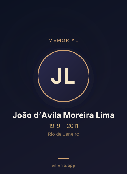 Memorial portrait of João d’Avila Moreira Lima