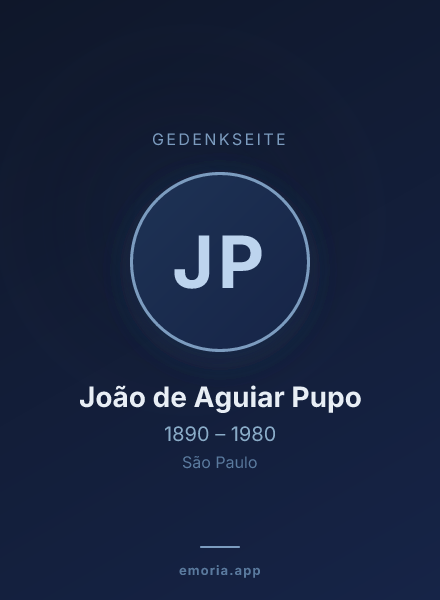 Gedenkportrait von João de Aguiar Pupo